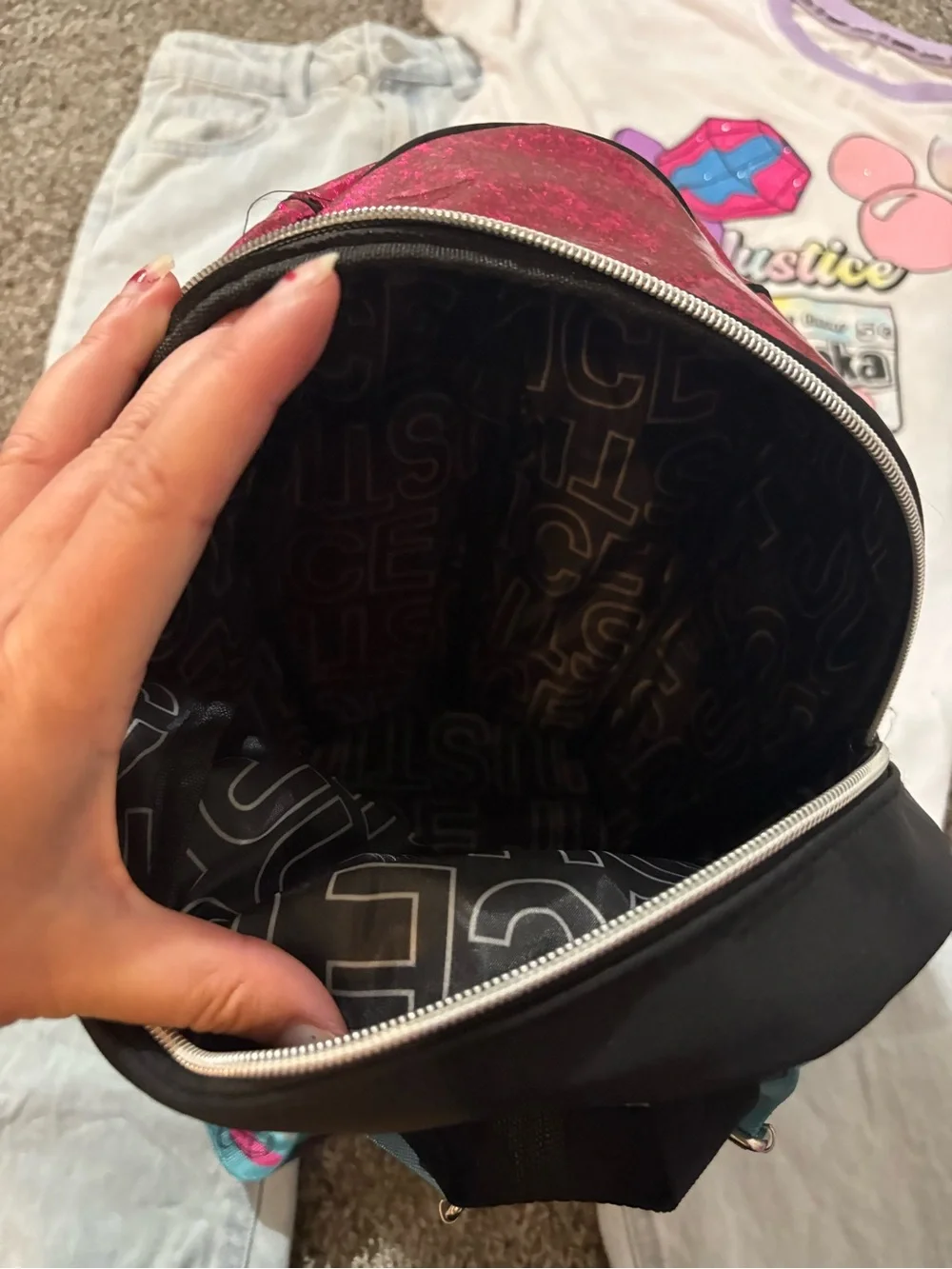 Justice outfit with matching bag